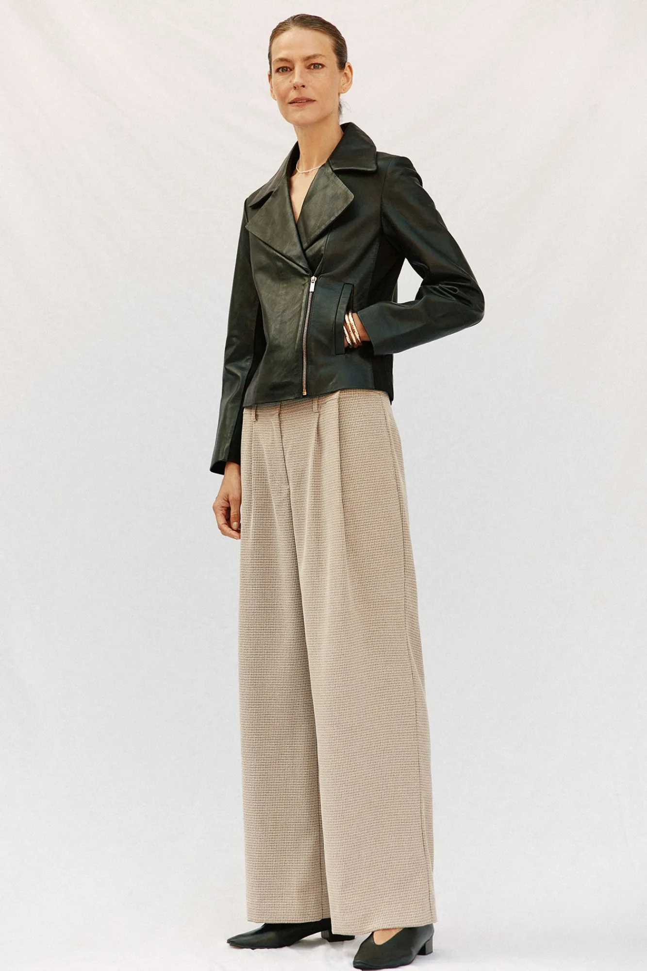 Mujer Cortefiel Chaquetas>Cazadora de piel biker