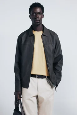 Hombre Springfield Chaquetas>Cazadora efecto piel