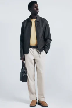 Hombre Springfield Chaquetas>Cazadora efecto piel