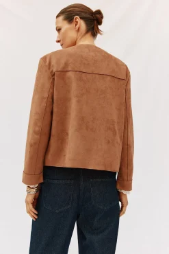 Mujer Cortefiel Chaquetas>Cazadora efecto piel