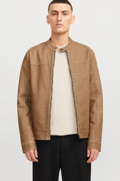 Hombre Jack & Jones Chaquetas>Cazadora efecto piel