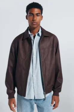 Hombre Springfield Chaquetas>Cazadora efecto piel