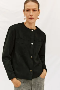 Mujer Cortefiel Chaquetas>Cazadora efecto piel