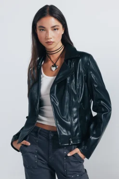 Mujer Springfield Chaquetas>Cazadora motera