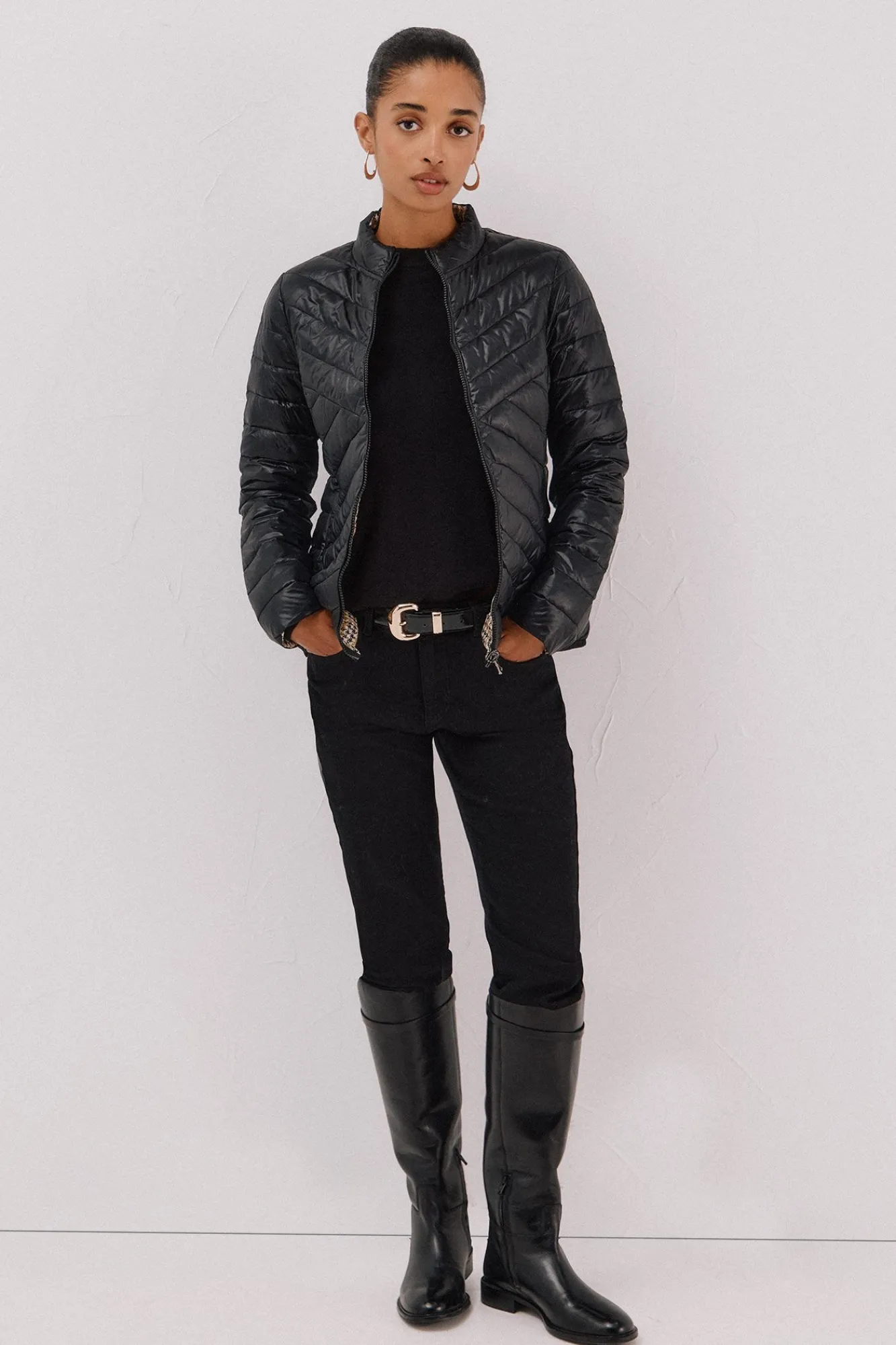 Mujer Cortefiel Chaquetas|Plumíferos Y Acolchados>Cazadora reversible plumas