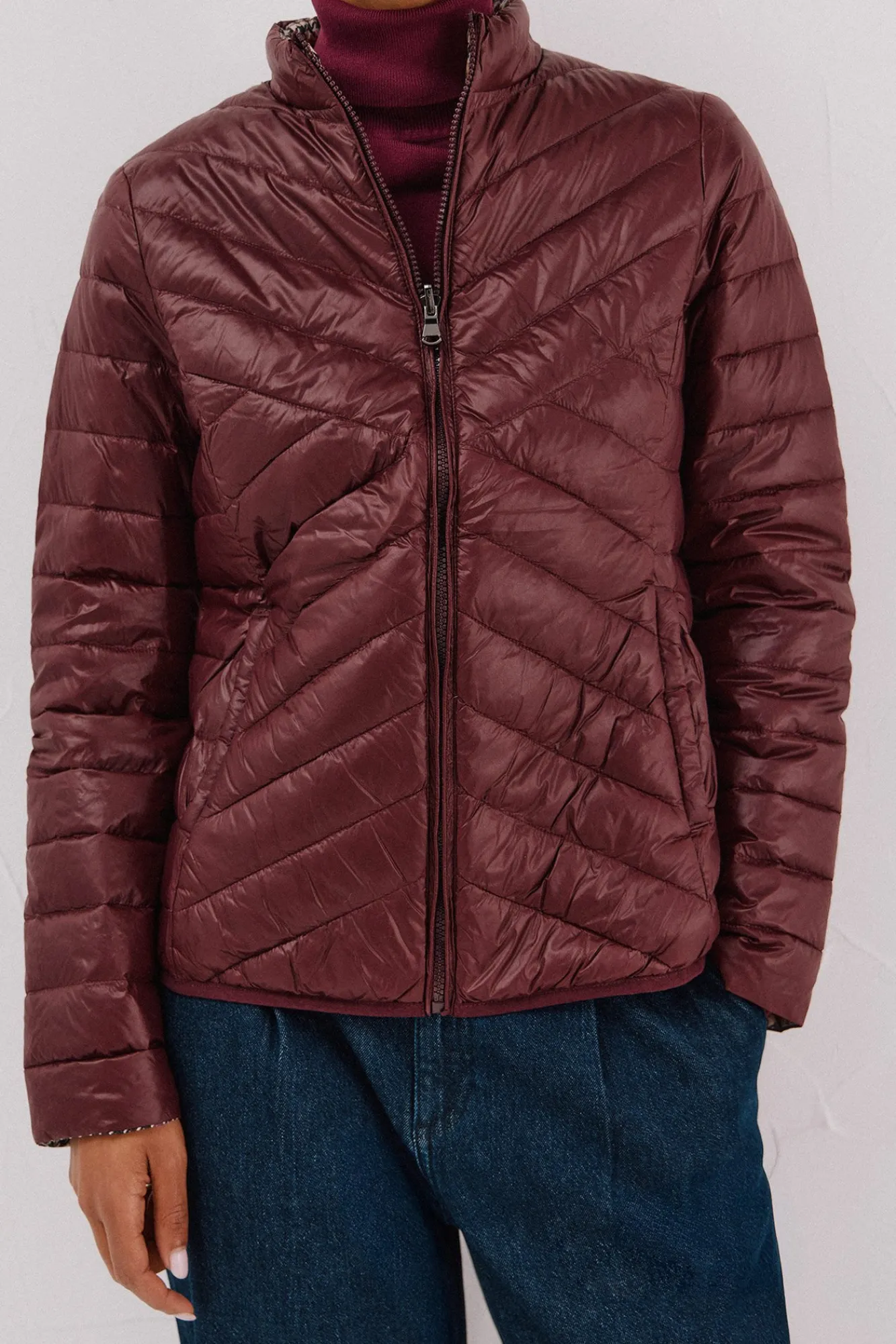 Mujer Cortefiel Chaquetas|Plumíferos Y Acolchados>Cazadora reversible plumas