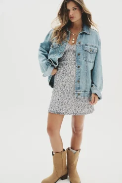 Mujer Springfield Chaquetas>Cazaora vaquera oversized algodón