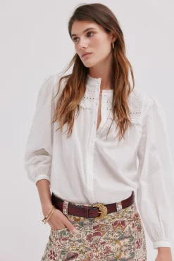 Mujer Hoss Intropia Blusas>Cécile. Blusa bordada