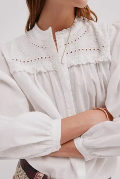 Mujer Hoss Intropia Blusas>Cécile. Blusa bordada