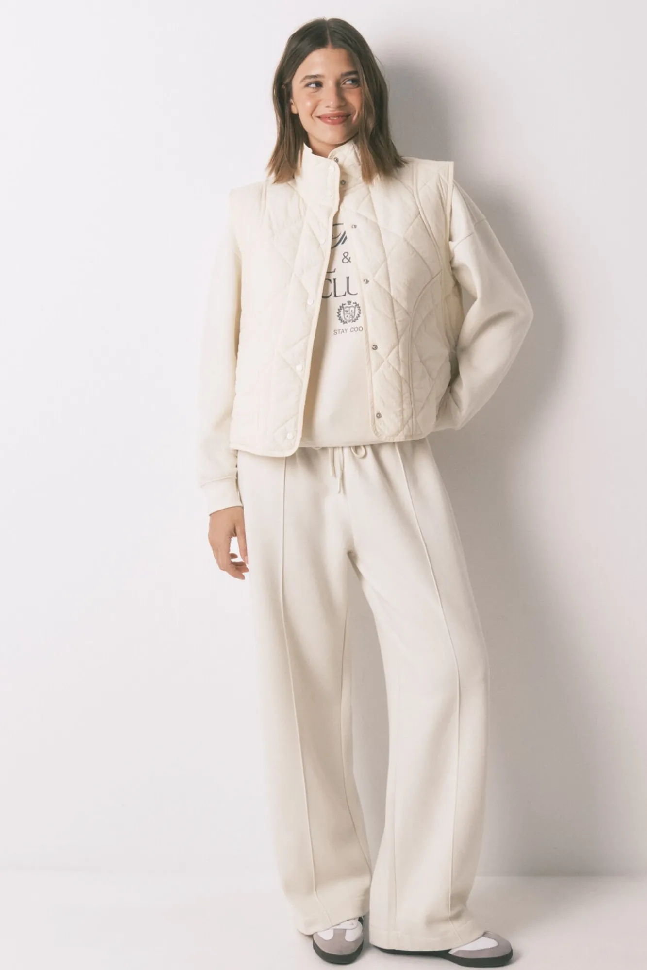 Mujer Women'secret Batas>Chaleco acolchado blanco