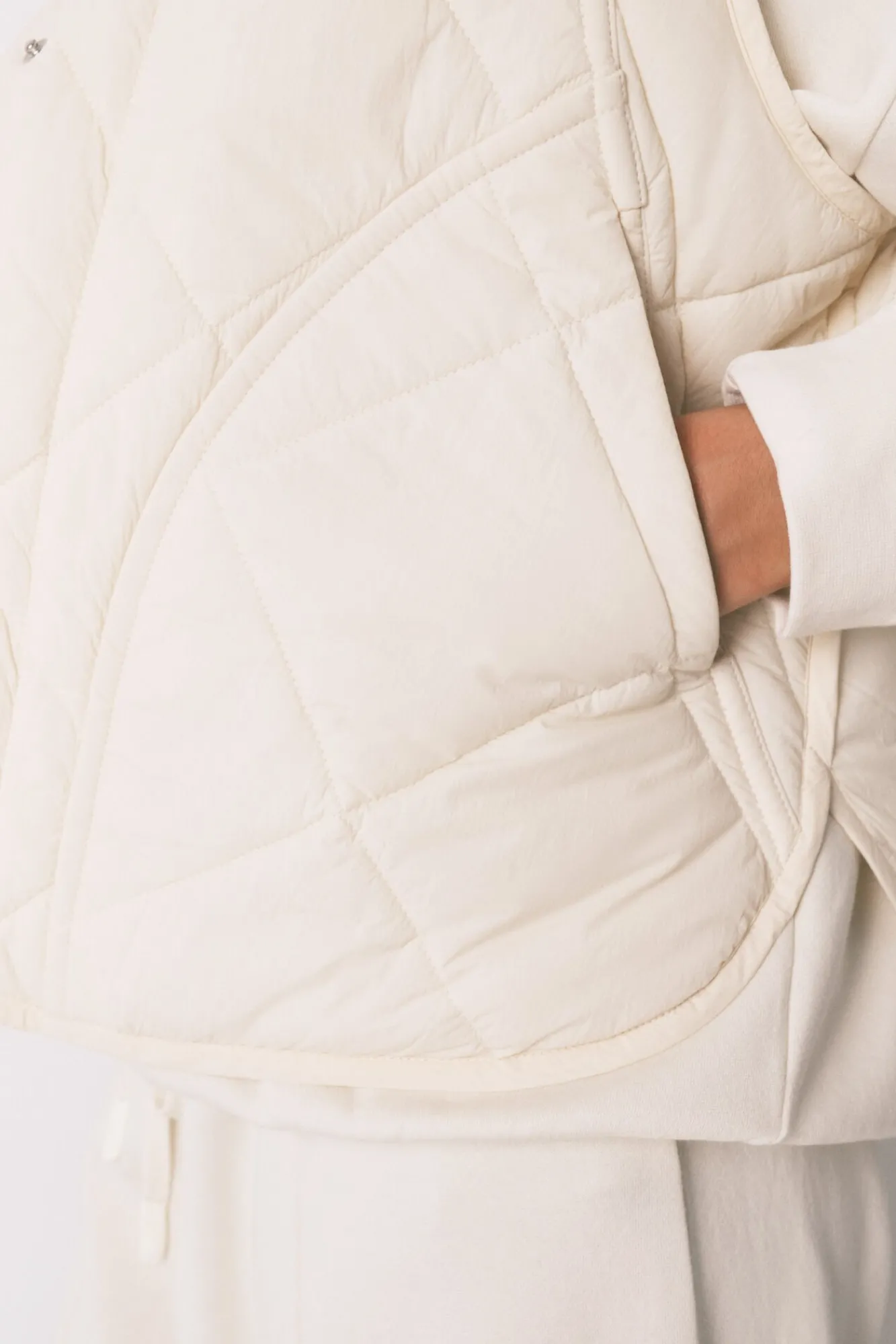 Mujer Women'secret Batas>Chaleco acolchado blanco