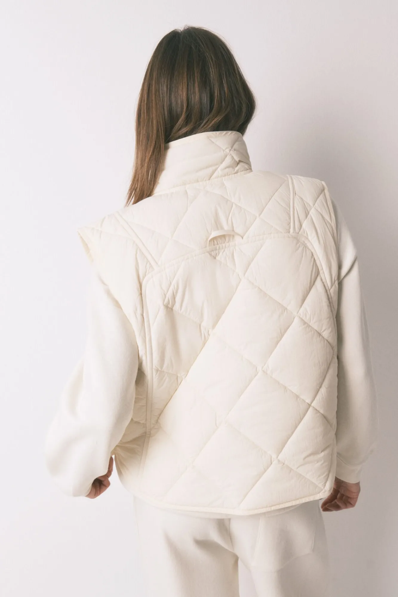 Mujer Women'secret Batas>Chaleco acolchado blanco