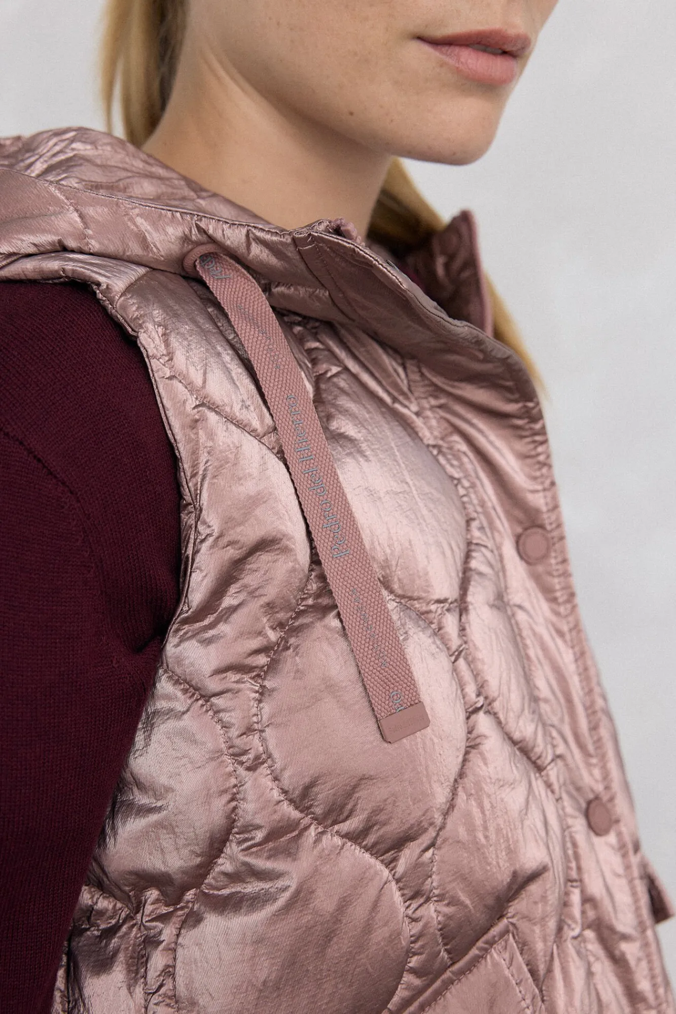 Mujer Pedro del Hierro Deporte|Chalecos>Chaleco acolchado capucha