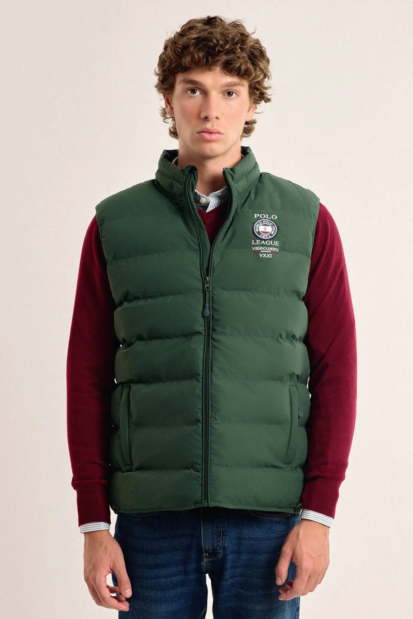 Hombre Valecuatro Chalecos>Chaleco acolchado color modelo Escudo