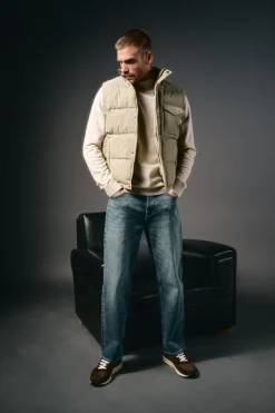 Hombre OOTO Chalecos>Chaleco acolchado con bolsillo