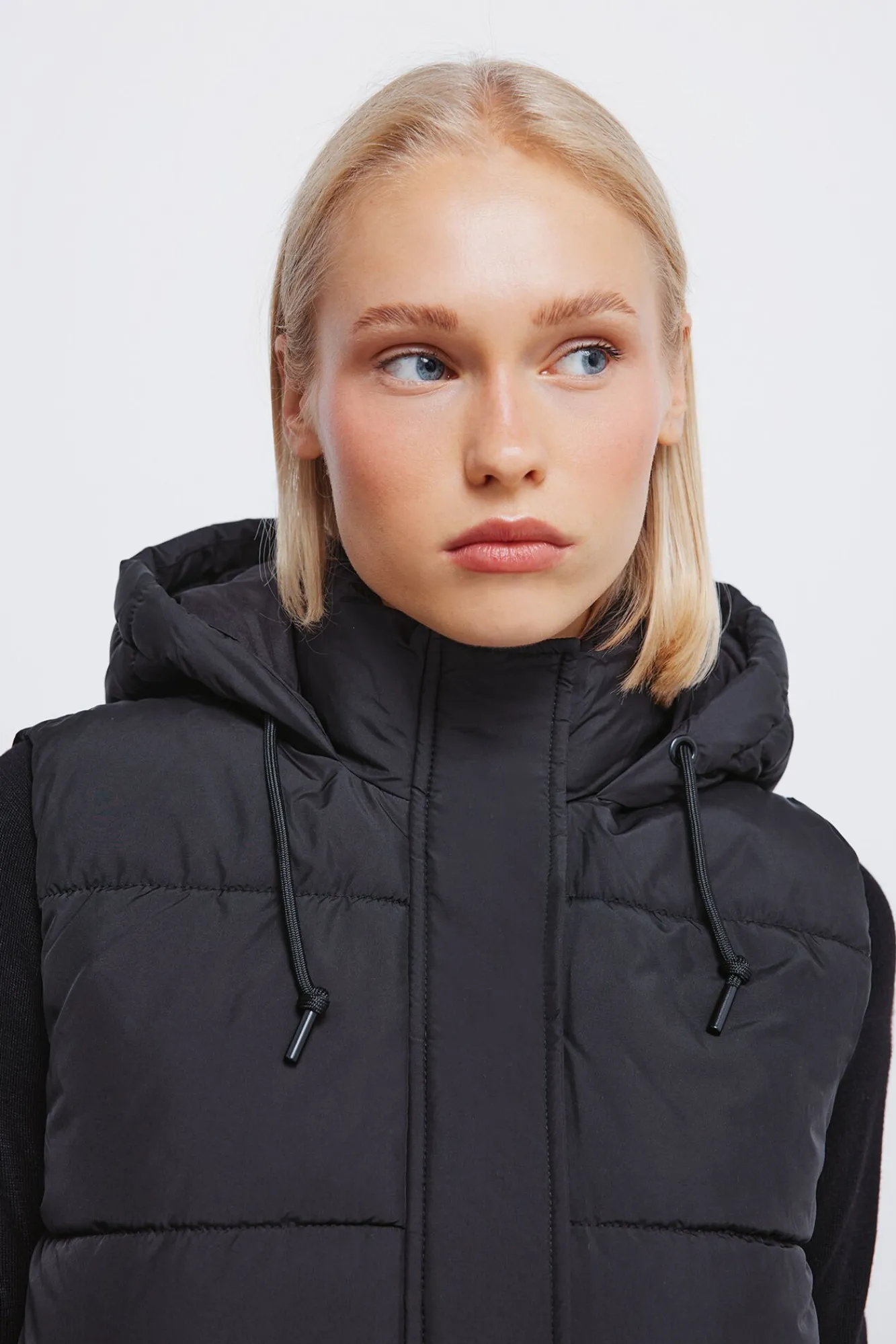 Mujer Springfield Chalecos>Chaleco capucha poliéster reciclado