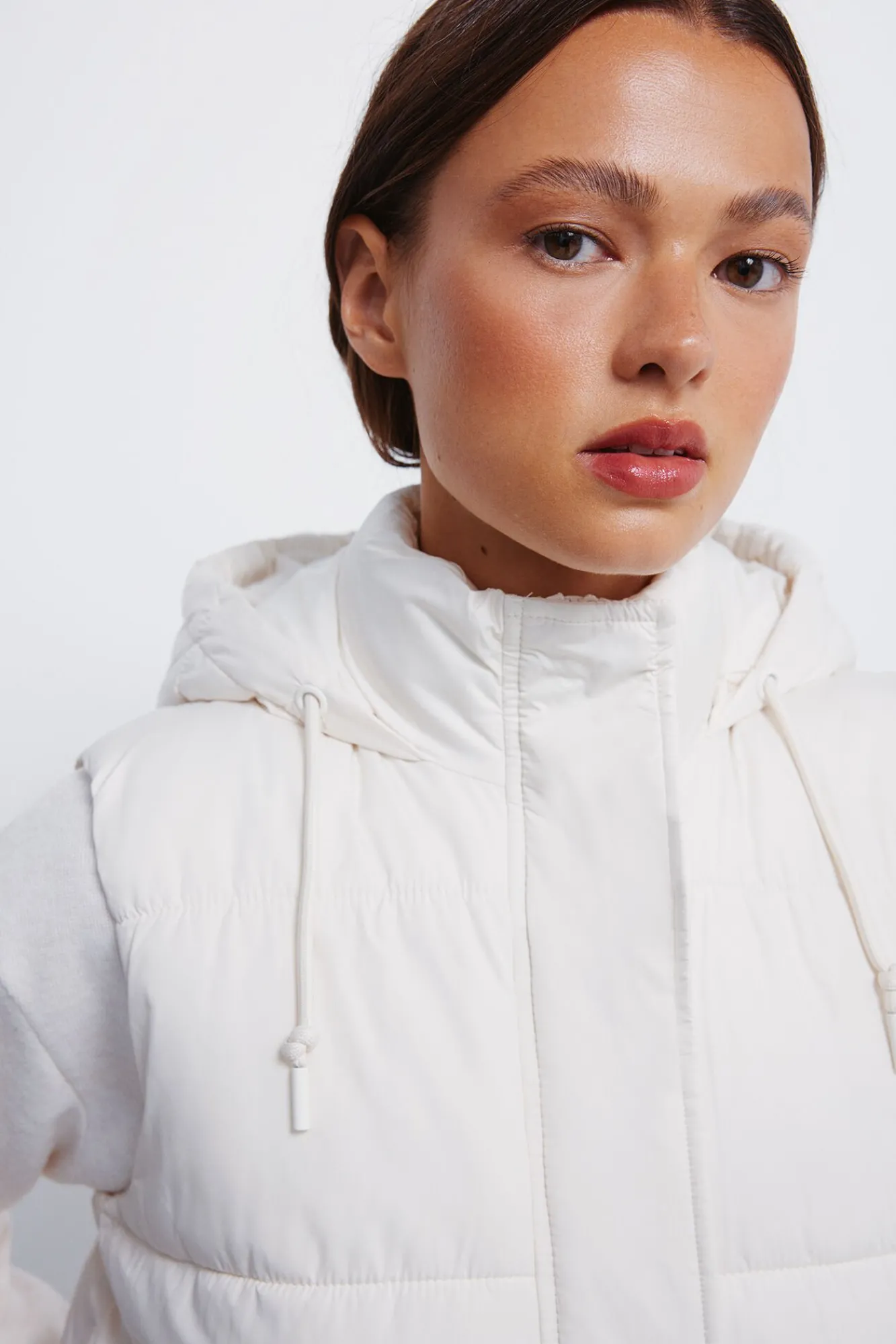 Mujer Springfield Chalecos>Chaleco capucha poliéster reciclado