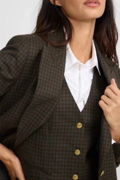 Mujer Silbon Chalecos>Chaleco clasico cuadros