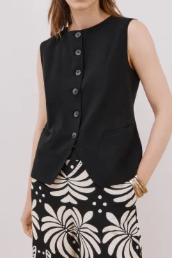 Mujer Cortefiel Chalecos>Chaleco cuello redondo