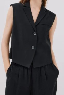 Mujer Cortefiel Chalecos>Chaleco de cuello solapa