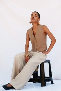 Mujer Cortefiel Chalecos>Chaleco de escote pico