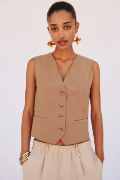 Mujer Cortefiel Chalecos>Chaleco de escote pico