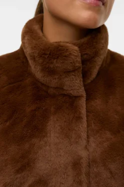 Mujer Vero Moda Chalecos|Chaquetas>Chaleco de pelo cuello alto