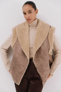 Mujer Cortefiel Chalecos>Chaleco efecto doble faz