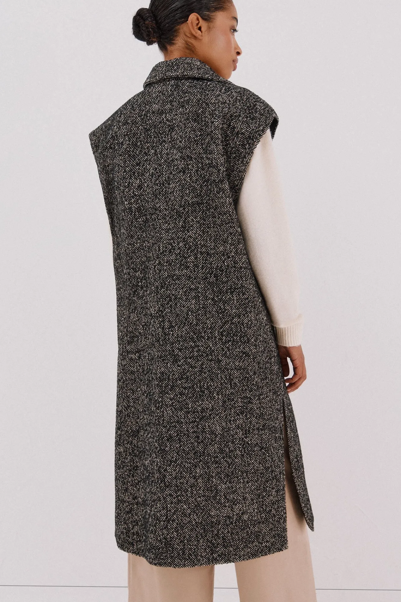 Mujer Cortefiel Chalecos>Chaleco largo botones