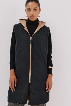 Mujer Cortefiel Chalecos|Abrigos>Chaleco largo reversible