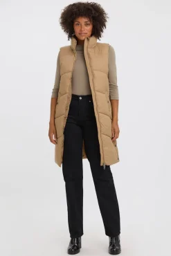 Mujer Vero Moda Chalecos>Chaleco midi acolchado de mujer