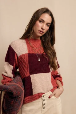 Mujer Slowlove Jerséis>Chaleco patchwork multicolor