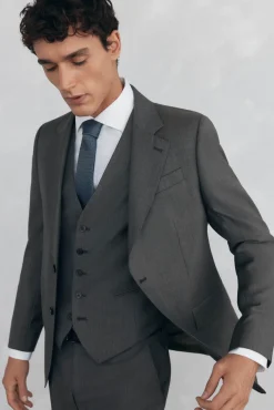Hombre Pedro del Hierro Trajes|Chalecos>Chaleco tostado slim fit