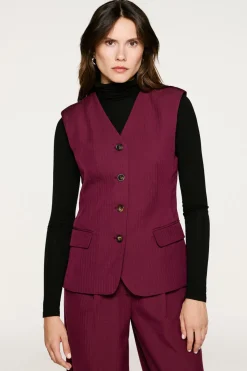 Mujer Selected Chalecos|Chaquetas>Chaleco traje bolsillos.