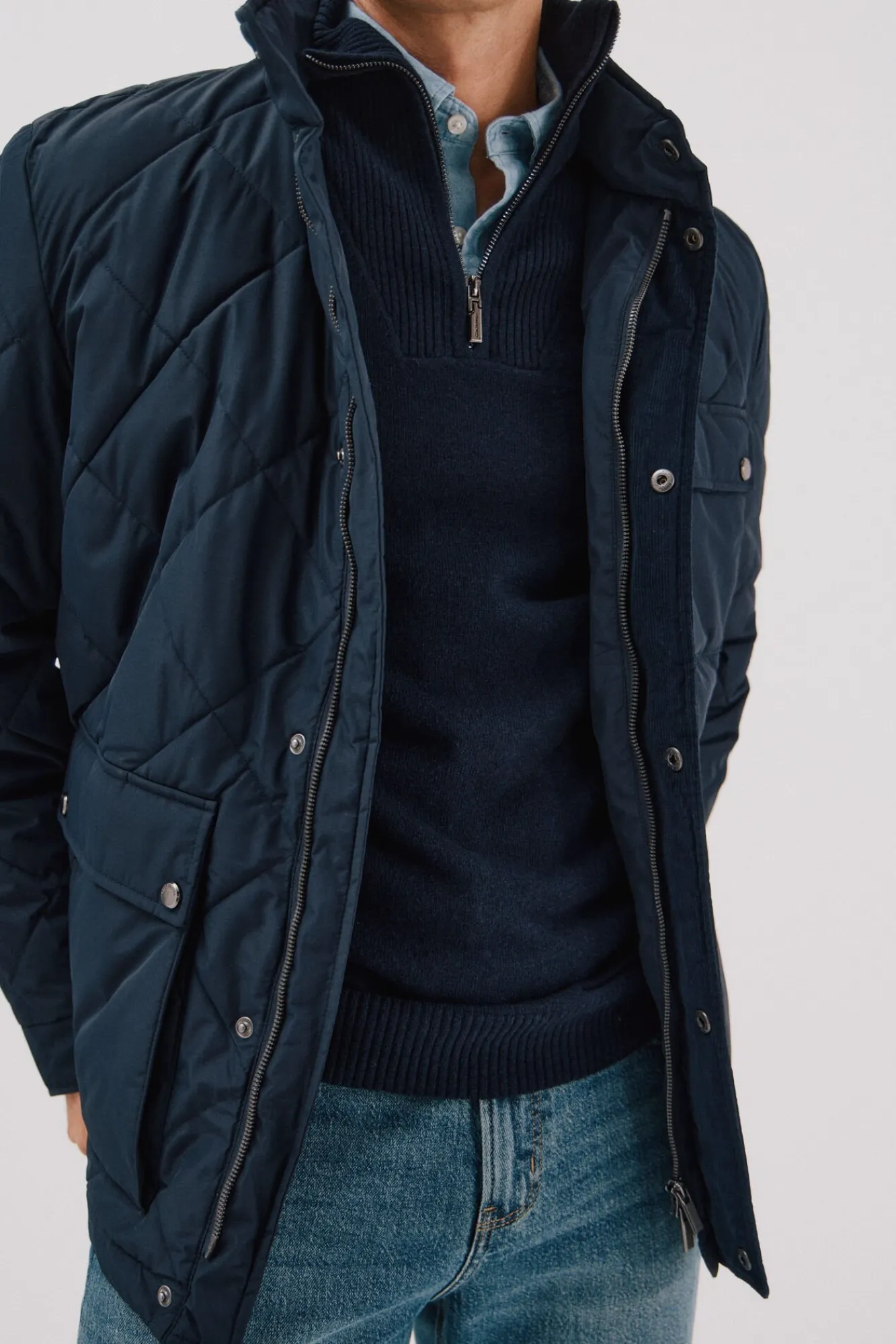 Hombre Cortefiel Chaquetas|Abrigos>Chaqueta acolchada rombo