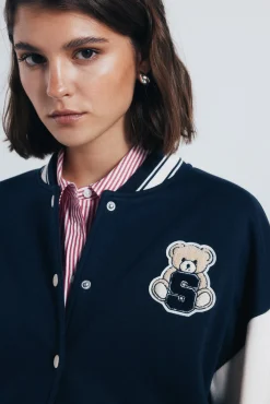 Mujer Springfield Chaquetas>Chaqueta beisbolera oso