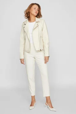 Mujer Vila Chaquetas|Abrigos>Chaqueta biker polipiel