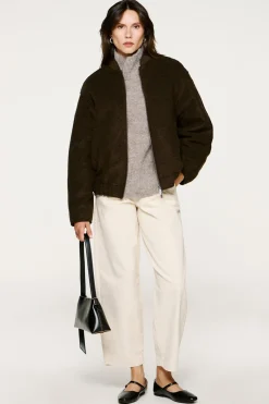 Mujer Selected Chaquetas|Abrigos>Chaqueta bomber lana.