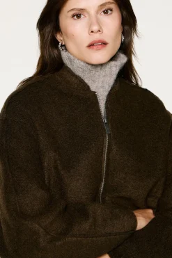 Mujer Selected Chaquetas|Abrigos>Chaqueta bomber lana.