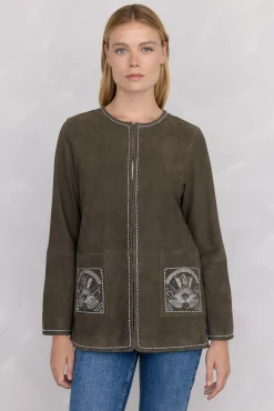 Mujer Pedro del Hierro Chaquetas>Chaqueta bordada ante