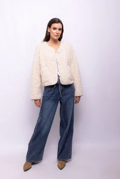 Mujer Object Chaquetas>Chaqueta borreguillo sintético