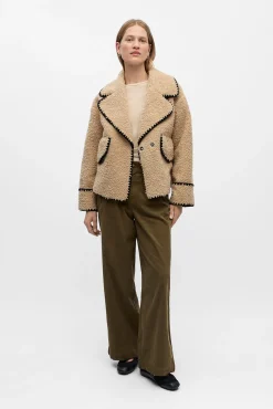 Mujer Object Chaquetas>Chaqueta borreguillo sintético