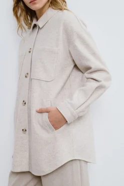 Mujer Vila Chaquetas>Chaqueta camisera abotonada