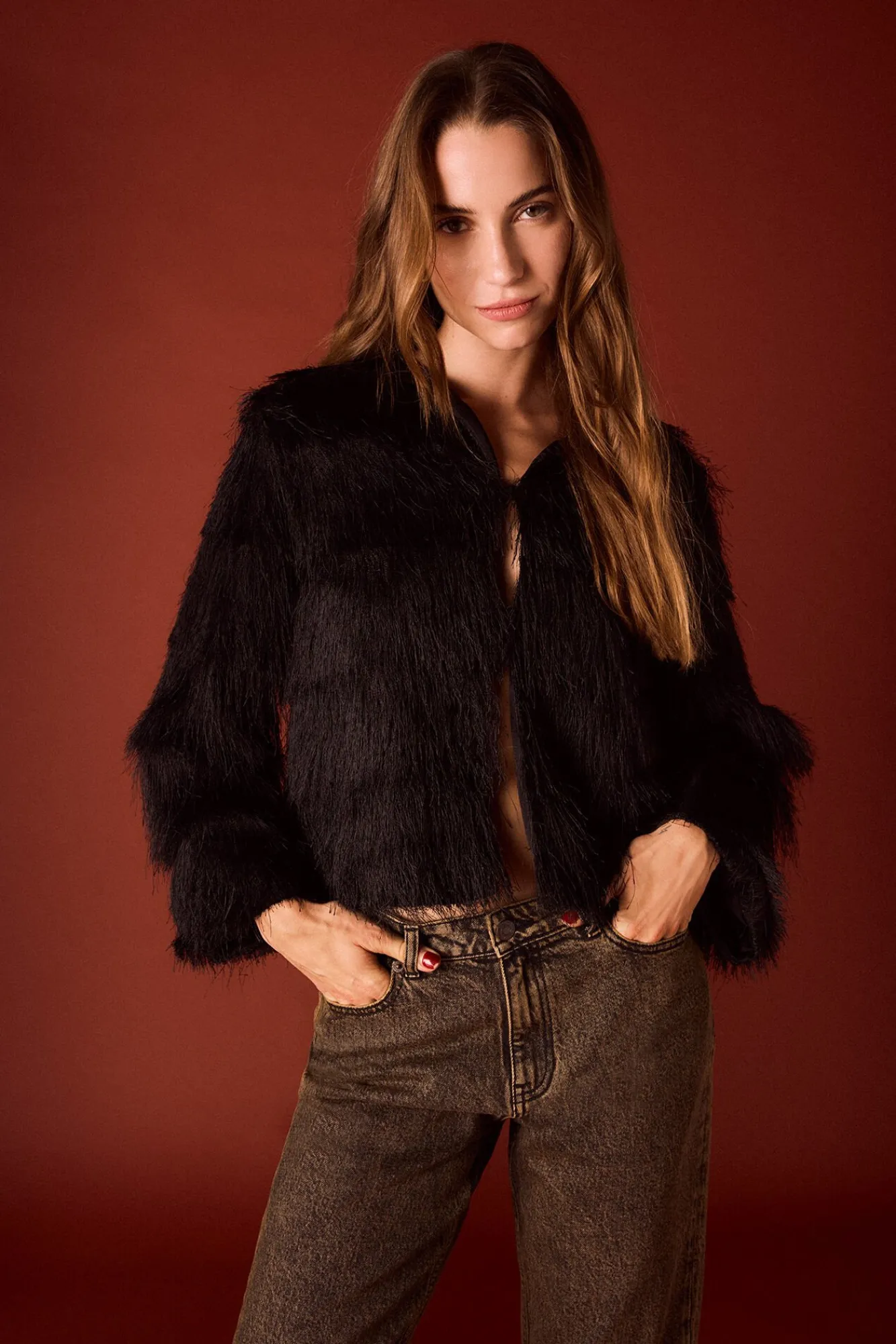 Mujer Slowlove Chaquetas>Chaqueta con flecos