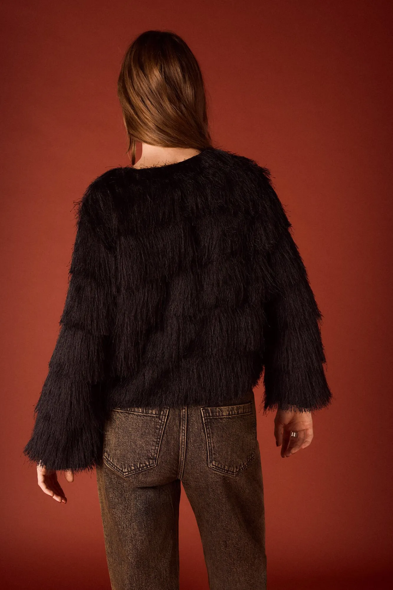 Mujer Slowlove Chaquetas>Chaqueta con flecos