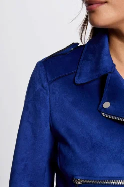 Mujer Morgan Chaquetas>Chaqueta corta antelina