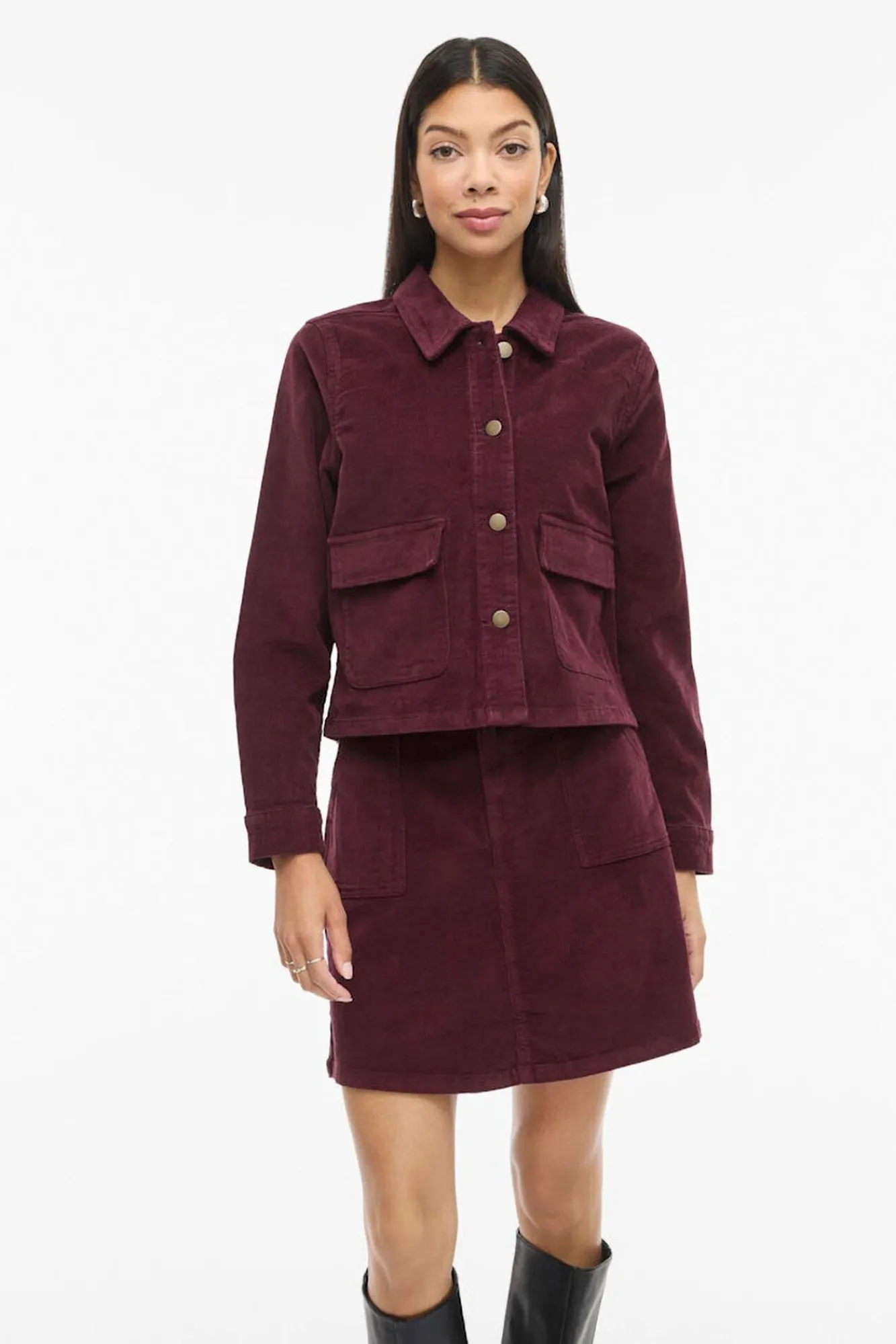 Mujer Vila Chaquetas>Chaqueta corta de pana