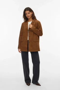 Mujer Vero Moda Chaquetas>Chaqueta corta efecto ante