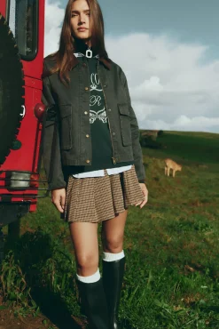 Mujer Springfield Chaquetas>Chaqueta corta encerada