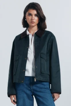 Mujer Springfield Chaquetas>Chaqueta corta encerada